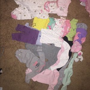 27 piece  baby girl NEWBORN LOT